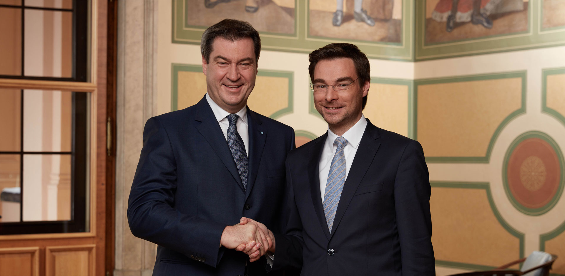 Ministerpr&auml;sident Dr. Markus S&ouml;der im Gespr&auml;ch